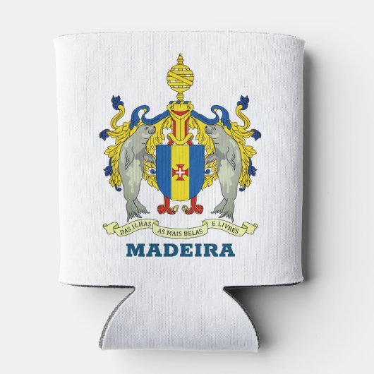 Wapenstaart van Madeira, Portugal Blikjeskoeler (Achterkant)