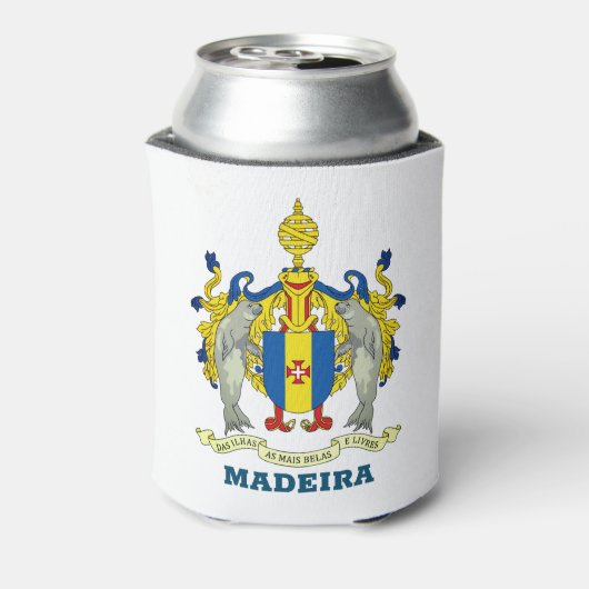 Wapenstaart van Madeira, Portugal Blikjeskoeler (Blikje Achterkant)
