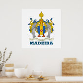 Wapenstaart van Madeira, Portugal Poster (Keuken)