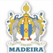 Wapenstaart van Madeira, Portugal Sticker (Voorkant)