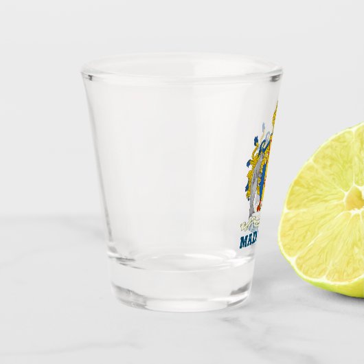 Wapenstaart van Madeira, Portugal warm glas (Links)