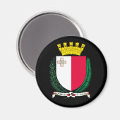 Wapenstaart van Malta Magnet (Voorkant / Achterkant)