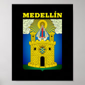 Wapenstaart van Medellín, Colombia Poster (Voorkant)
