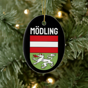 Wapenstaart van Mödling (OOSTENRIJK) Keramisch Ornament