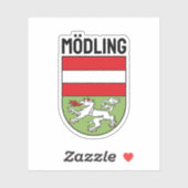 Wapenstaart van Mödling (OOSTENRIJK) Sticker (Vel)