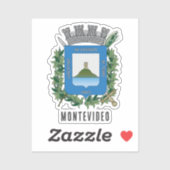 Wapenstaart van Montevideo, Uruguay Sticker (Vel)