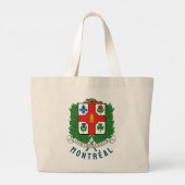 Wapenstaart van Montréal, CANADA Grote Tote Bag (Achterkant)