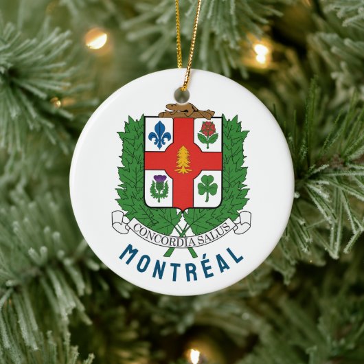 Wapenstaart van Montréal, CANADA Keramisch Ornament (Boom)