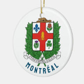 Wapenstaart van Montréal, CANADA Keramisch Ornament (Links)