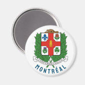 Wapenstaart van Montréal, CANADA Magneet (Voorkant / Achterkant)