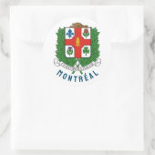 Wapenstaart van Montréal, CANADA Ronde Sticker (Tas)