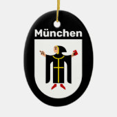 Wapenstaart van München Keramisch Ornament (Voorkant)