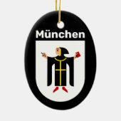 Wapenstaart van München Keramisch Ornament (Achterkant)