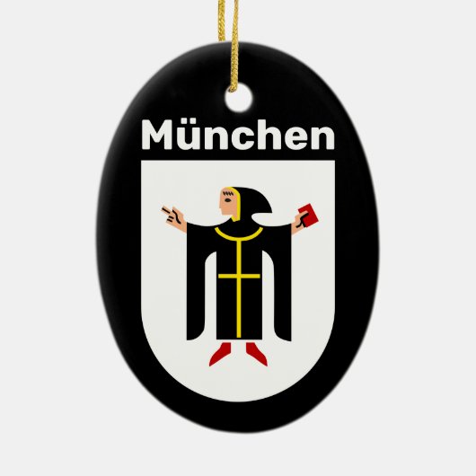 Wapenstaart van München Keramisch Ornament (Achterkant)