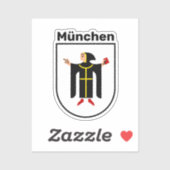 Wapenstaart van München Sticker (Vel)