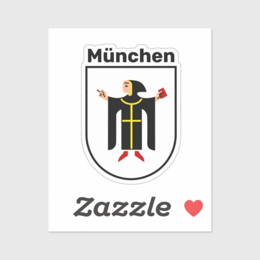 Wapenstaart van München Sticker (Vel)