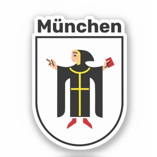 Wapenstaart van München Sticker (Voorkant)