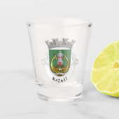 Wapenstaart van Nazaré, Portugal Shot Glas (Voorkant)
