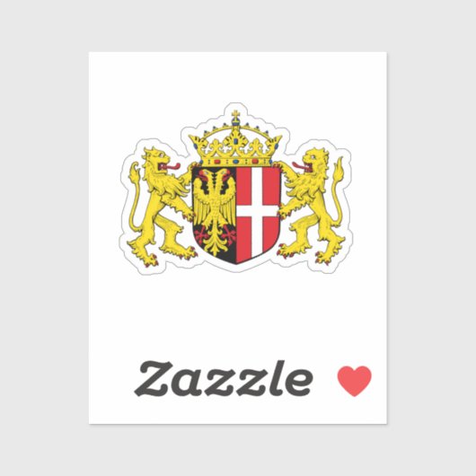 Wapenstaart van Neuss, Duitsland Sticker (Vel)