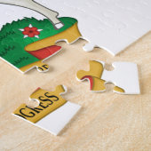 Wapenstaart van Nigeria Legpuzzel (Zijkant)