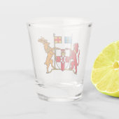 Wapenstaart van Noord-Ierland Shot Glas (Achterkant)