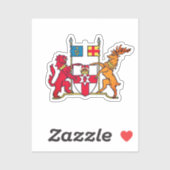 Wapenstaart van Noord-Ierland Sticker (Vel)