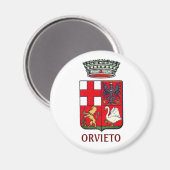 Wapenstaart van Orvieto, Italië Magneet (Voorkant / Achterkant)