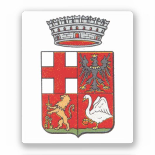 Wapenstaart van Orvieto, Italië Sticker (Voorkant)