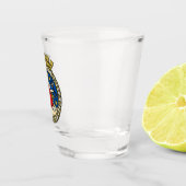 Wapenstaart van Oslo, Noorwegen Shot Glas (Rechts)