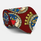 Wapenstaart van Oslo, Noorwegen Stropdas (Opgerold)