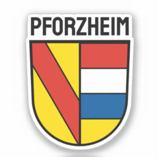 Wapenstaart van Pforzheim, Duitsland Sticker