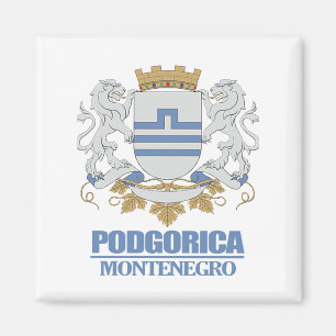 Wapenstaart van Podgorica Magneet