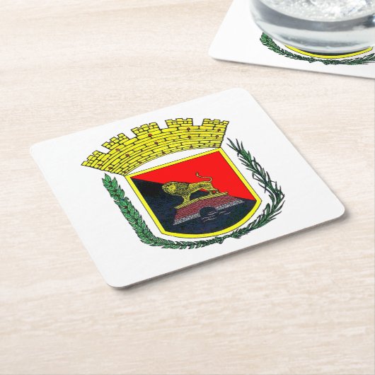 Wapenstaart van Ponce, Puerto Rico Kartonnen Onderzetters (Schuin)