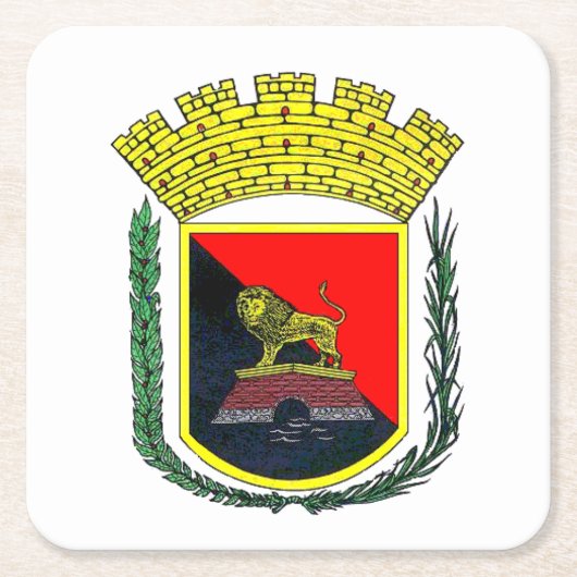 Wapenstaart van Ponce, Puerto Rico Kartonnen Onderzetters (Voorkant)