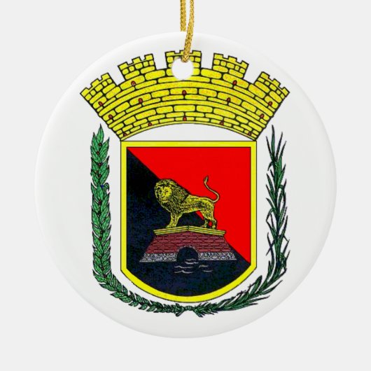 Wapenstaart van Ponce, Puerto Rico Keramisch Ornament (Voorkant)