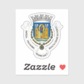 Wapenstaart van Porto, PORTUGAL Sticker (Vel)