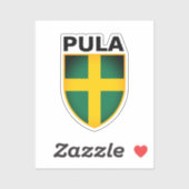 Wapenstaart van Pula (Istria), Kroatië Sticker (Vel)