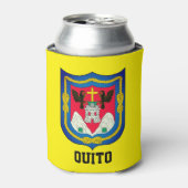 Wapenstaart van Quito, Ecuador Blikjeskoeler (Blikje Voorkant)