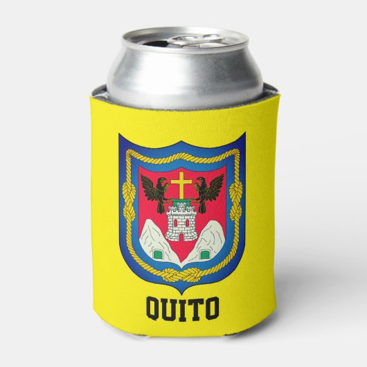 Wapenstaart van Quito, Ecuador Blikjeskoeler (Blikje Voorkant)