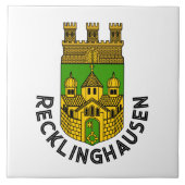 Wapenstaart van Recklinghausen, Duitsland Tegeltje (Voorkant)
