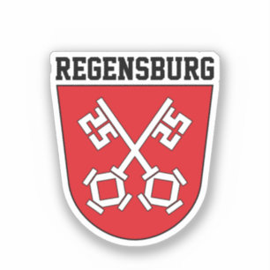 Wapenstaart van Regensburg, Duitsland Sticker