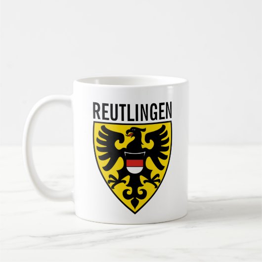 Wapenstaart van Reutlingen, Duitsland Koffiemok (Links)