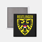 Wapenstaart van Reutlingen, Duitsland Magneet (Voorkant / Achterkant)