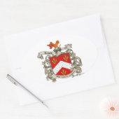 Wapenstaart van Richard Arnold van Dorset, Engelan Ovale Sticker (Envelop)