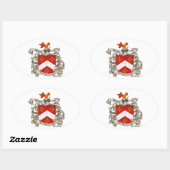 Wapenstaart van Richard Arnold van Dorset, Engelan Ovale Sticker (Vel)