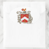 Wapenstaart van Richard Arnold van Dorset, Engelan Ovale Sticker (Tas)