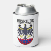 Wapenstaart van Roskilde, Denemarken-scheerglas Blikjeskoeler (Blikje Voorkant)