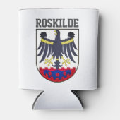 Wapenstaart van Roskilde, Denemarken-scheerglas Blikjeskoeler (Voorkant)