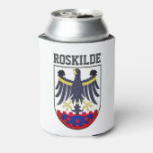 Wapenstaart van Roskilde, Denemarken-scheerglas Blikjeskoeler (Blikje Achterkant)