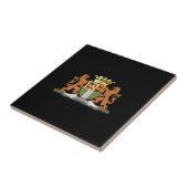 Wapenstaart van Rotterdam Tegeltje (Zijkant)